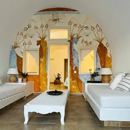 Cave Horizon And Villa Oia