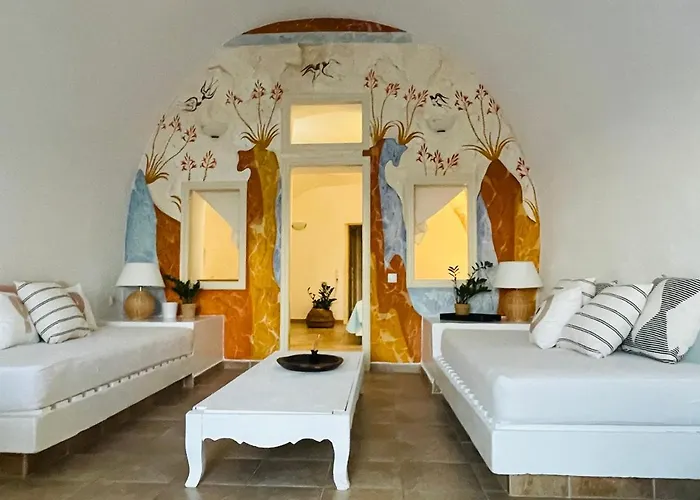 Cave Horizon And Villa Oia