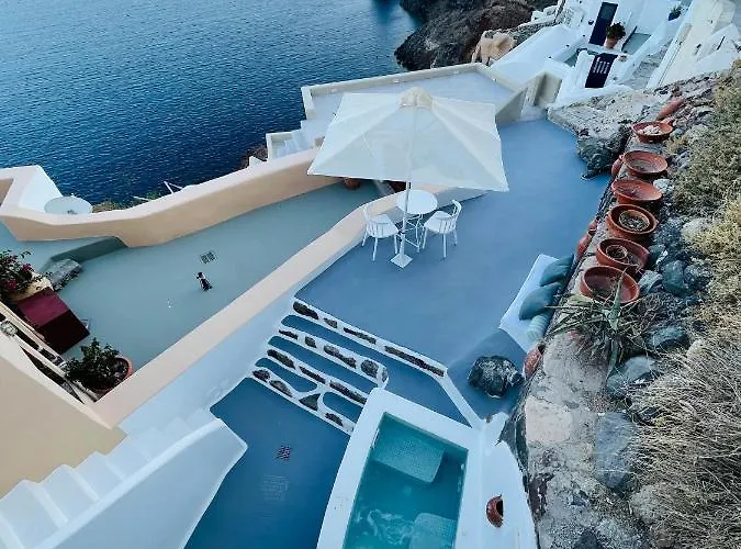 Cave Horizon And Oia (Santorini)